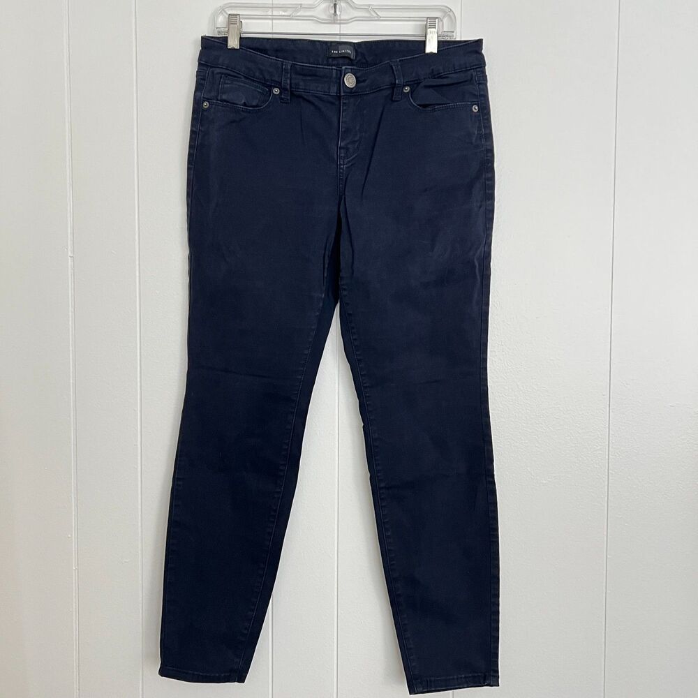 Vintage The Limited Skinny Dark Navy Blue Chinos Pants 10R